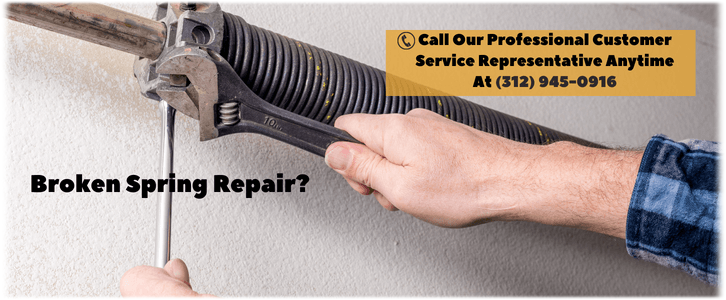 Broken Garage Door Spring Repair Chicago IL (312) 945-0916